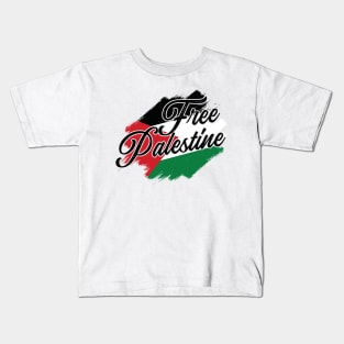 Free Palestine Support Palestine Kids T-Shirt